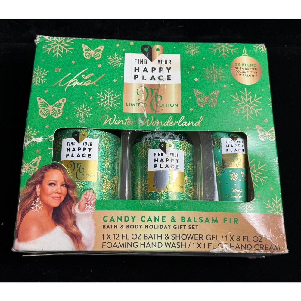 Mariah Carey Find Your Happy Place-Winter Wonderland, Candy Cane, Balsam Fir NEW